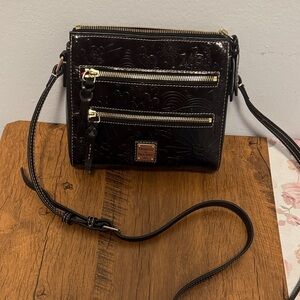 Dooney & Bourke Glossy Black Crossbody Bag